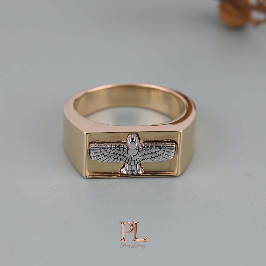 Rectangle Eagle Ring