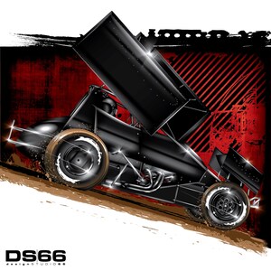 Sprint Car 3 Illustration
