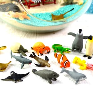 Miniature Animals & Sea Creatures – Fairy Garden, Terrarium, or Miniature Garden Figurine