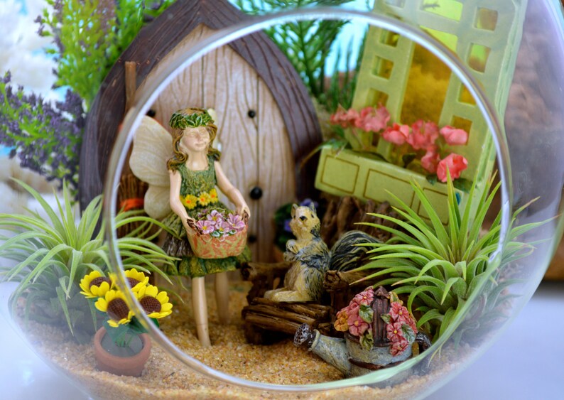 Fairy Garden Terrarium Kit 8 Air Plant Terrarium Etsy