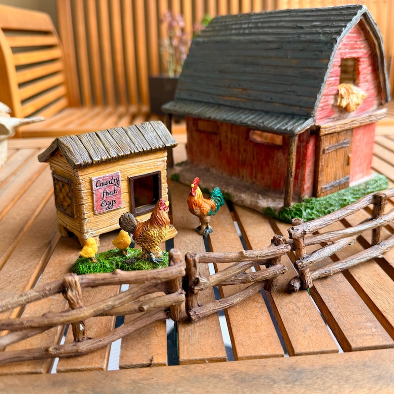 Rustic Garden Features Miniature Rustic Fencing - Etsy