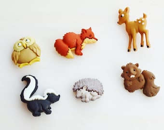Miniature Woodland Animal ~ 1 Button only ~ Crafting Supply ~ Shank back button ~ Choice at checkout