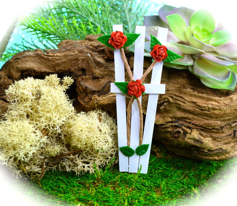 Miniature Rose Trellis Fairy Garden Supplies