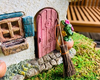Miniature Twig Broom – 3" Fairy Garden Accessory – Fall Miniature Décor – Halloween & Autumn Decorations – 1 Broom per Quantity