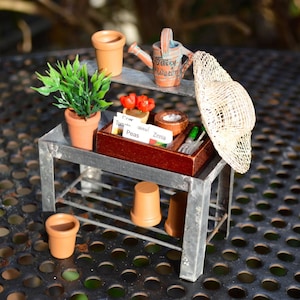 Miniature Garden Hat ONLY ~ Straw Hat ~ 2 sizes available ~ Beach Hat ~ Mini Garden Hat ~ Fairy Garden  Dollhouse Miniatures ~ 1 Straw Hat