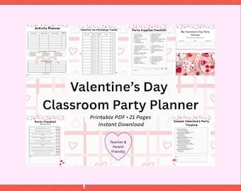 Classroom Valentine’s Day Party Planner Printable | PDF