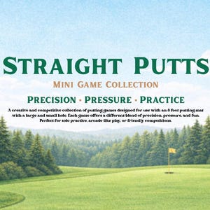Collection de mini-jeux Straight Putts – Jeux de putting, entraînement et compétition de putting