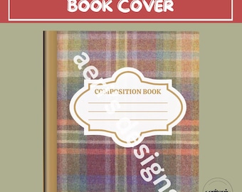 Books Composition Book Cover PNG Digital Download, Printable Composition Book Cover Design, Bookish PNG, Cute Notebook Cover