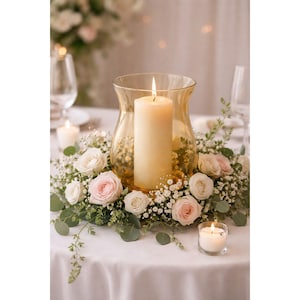 Castiçal de vidro âmbar estilo furacão, vaso para centro de mesa de casamento, suporte de vidro dourado para vela cilíndrica, suporte para vela de pilar, decoração romântica de mesa