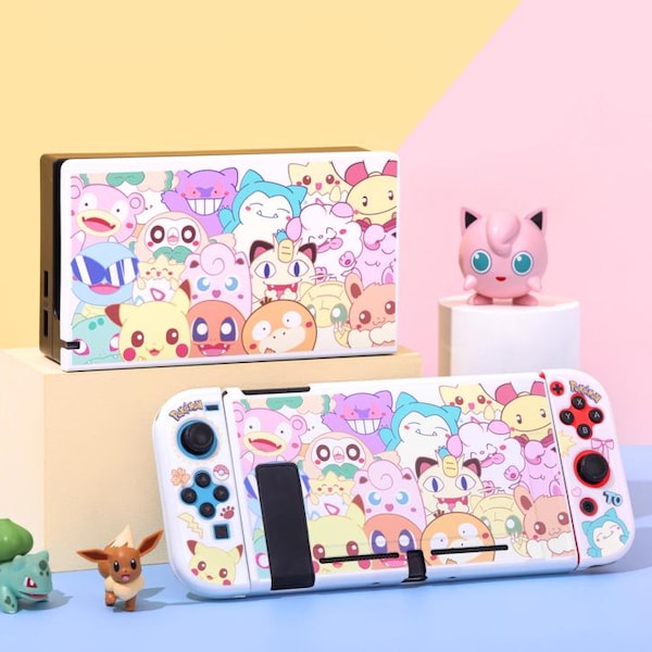 Op personages geïnspireerde, dockbare harde hoes voor Nintendo Switch OLED & Switch 2 | Beschermhoes voor console | Cadeauhoes