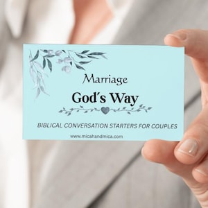 Biblical Conversation Starter Cards For Couples