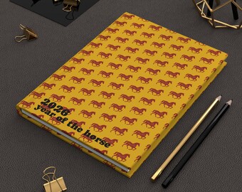 2025 Year of the Horse Hardcover Journal | Chinese Zodiac Notebook