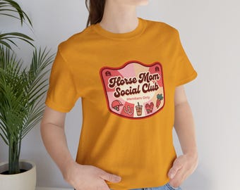 Horse Mom Social Club Tee | Y2K Playful Horse Mom Tee | Mother's Day Gift