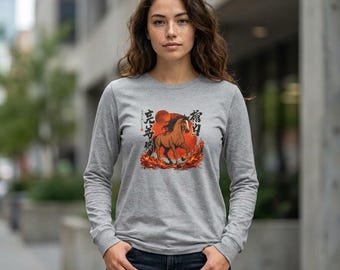 Year of the Fire Horse Long Sleeve Shirt | Lunar New Year Graphic Shirt | Year of the Horse Shirt