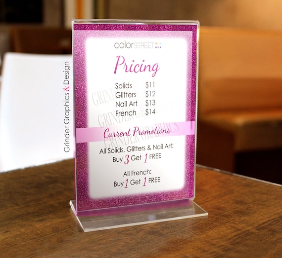 color street 8x10 pricing flyer handout sign etsy