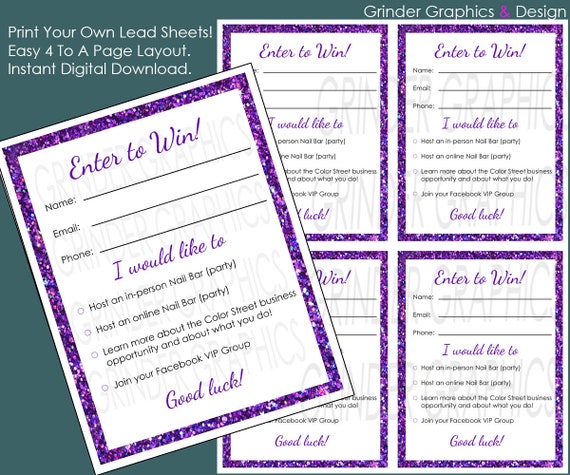 direct sales lead sheets