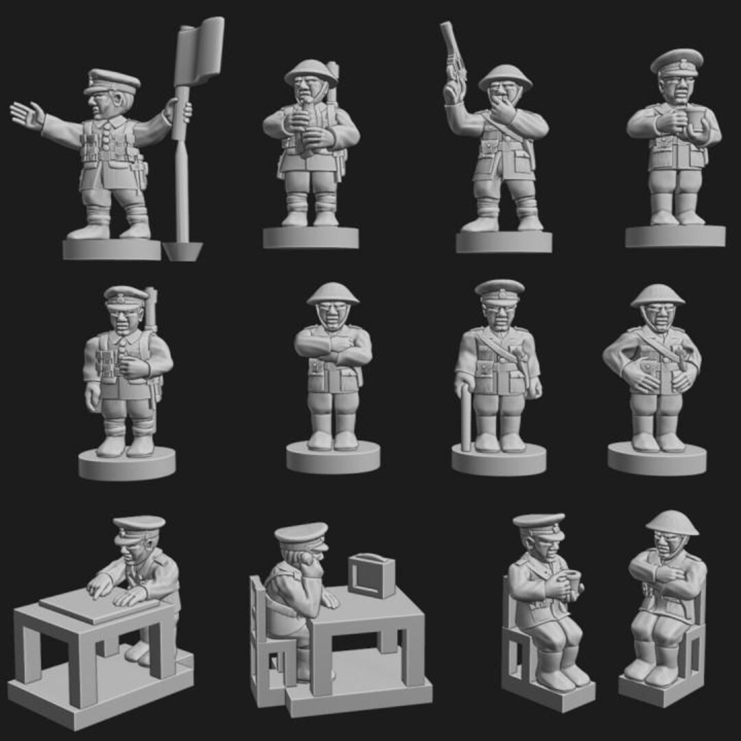 British Great War HQ & Command Figures - Etsy
