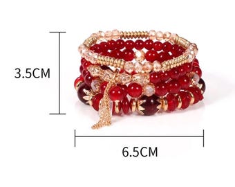 Pulsera de diamantes de imitación brillantes: joyería ajustable con cristales brillantes