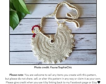 Crochet Chicken Purse Pattern, Crochet Pattern