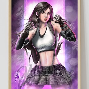 Tifa Lockhart FFVII Final Fantasy VII 7 Premium Satin Original Art Print Poster