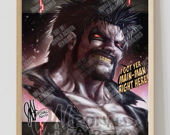 Lobo Original Art Print Poster DC Comics