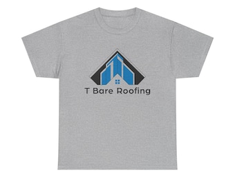 T-shirt pour stagiaire avec logo Bare Roofing | Chemise de couvreur, uniforme d'employé