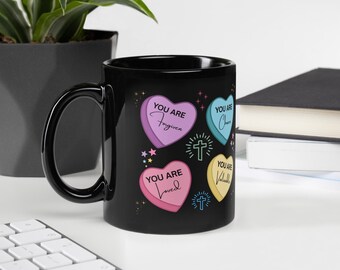 Tazza "Tu sei": tazza da caffè cristiana, regalo con versetto della Bibbia