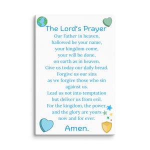 The Lord&#39;s Prayer Canvas Wall Art
