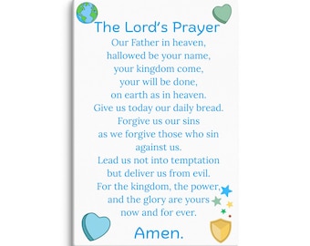 The Lord's Prayer Canvas Wall Art