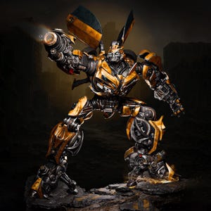 Bumblebee STL Statue + Bust | Transformers Fanart 1/18 Scale 3D Print Model | Presupported Files