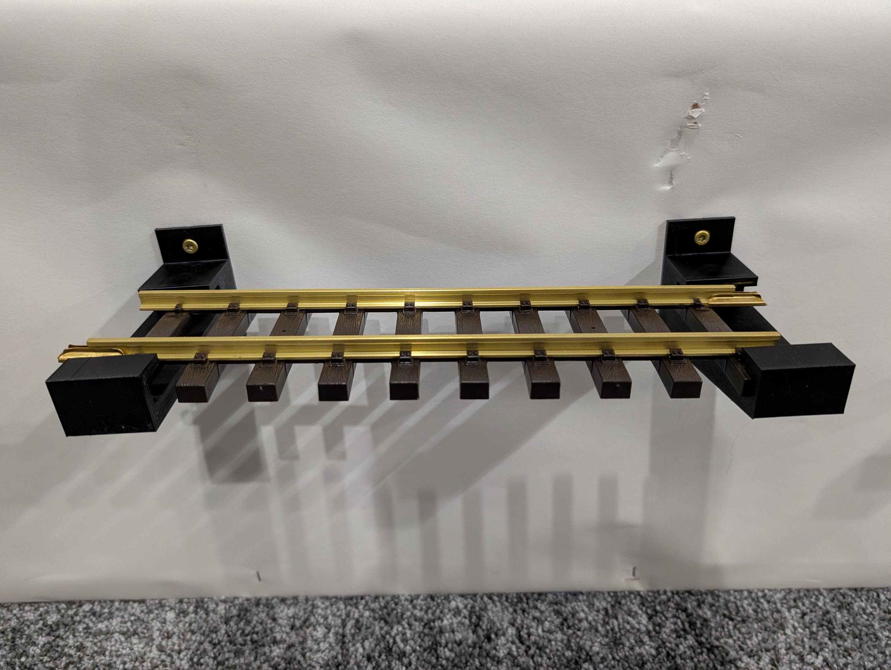 G Train Racks G Scale Model Train Track Display Shelf Wall Bracket Set - Etsy