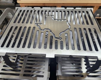Texas Tailgating Grill DXF SVG: Collapsible BBQ Fire Pit Laser Cut Design (Digital Download)