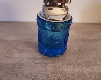 Accendino da tavolo Kanawha Art Glass Blue Bicentennial