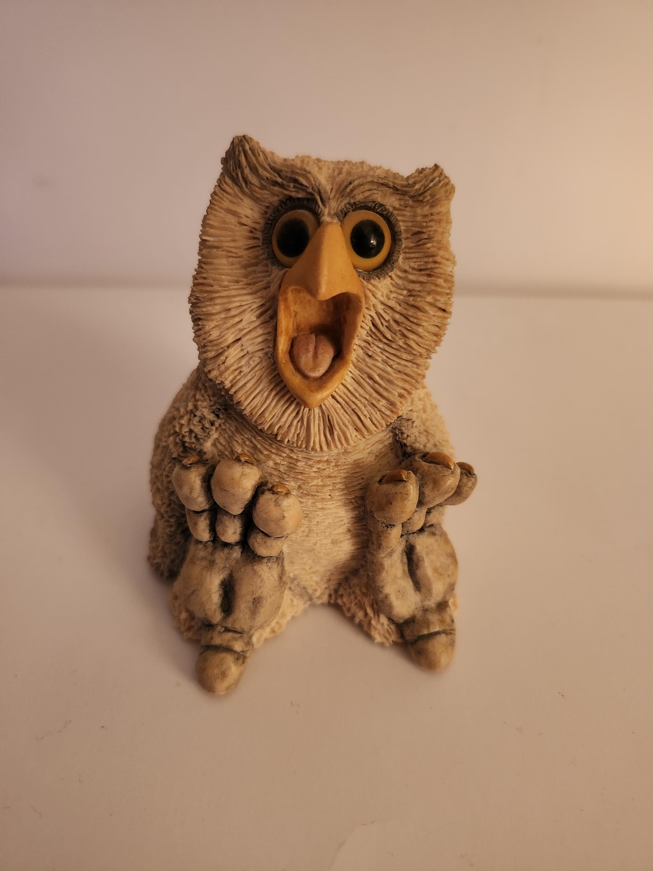 Resin Owl Figurine from the "Hoots Family"