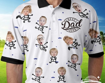 Polo con foto personalizzata, regalo per la festa del papà