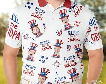 Polo personalizzata con foto del nonno, regalo personalizzato per il nonno