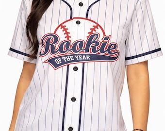 Maglia da baseball "Rookie of the Year", primo compleanno bambino, stile baseball per la mamma