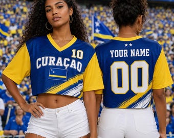 Anpassad Curacao fotbollströja, personligt namnnummer Curacao fotbollslagströja
