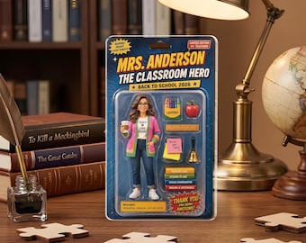 Teacher Appreciation Acrylic Block, Classroom Hero Teacher Figure, Back To School Desk Decor, Teacher Gift