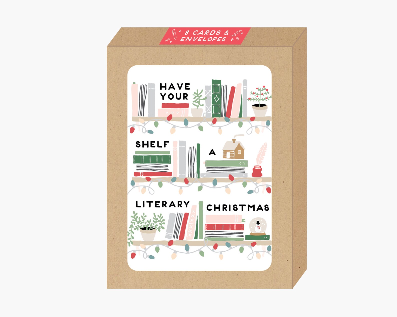 8 Ct. Box Books Literary Christmas Holiday Cards  Etsy