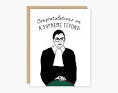 Ruth Bader Ginsburg Card - Congrats