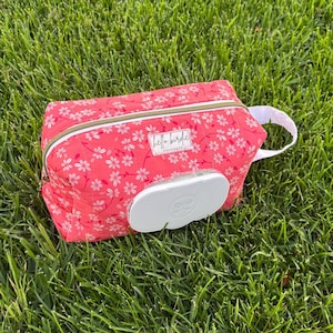 Custom Handmade Diaper & Wipe Pouch: Travel Baby Essentials Organizer