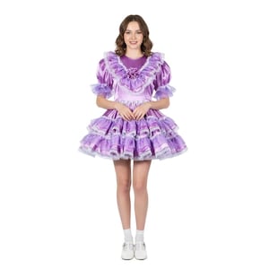 Sissy Girl violet lockable dress French maid cosplay Costumes Tailor-made