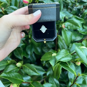 Beautiful Vintage Inspired 18 Carat Yellow Gold Marquise Diamond Engagement Ring