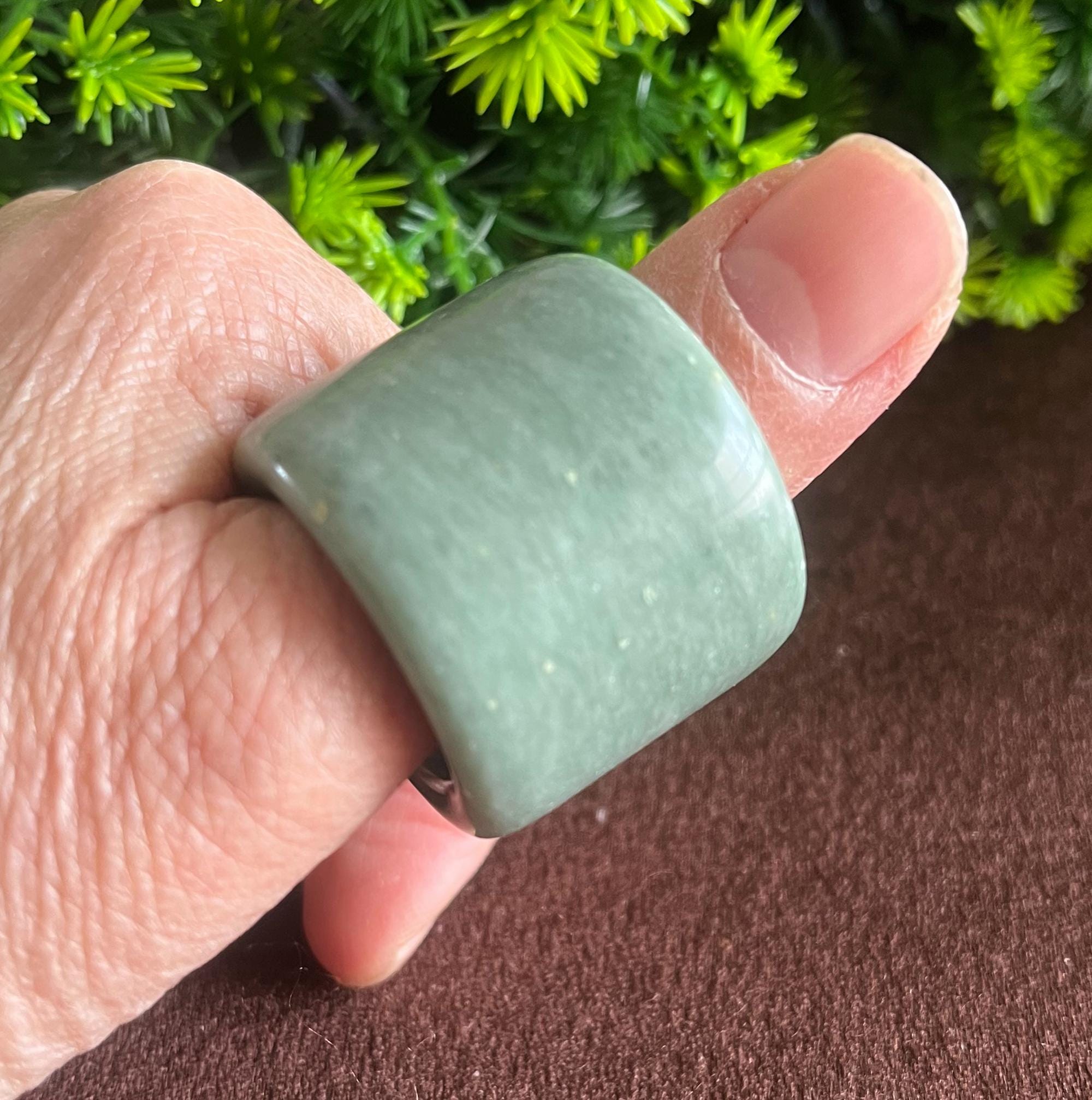 天然翡翠の親指リング、男性用リング - Etsy 日本