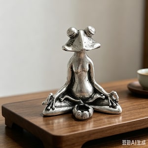 Weißer versilberter Frosch-Räucherstäbchenhalter - Retro Kupferfrosch-Räucherstäbchen