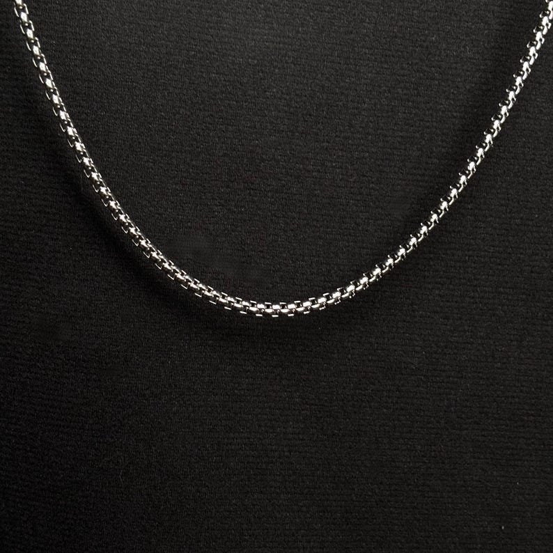Titanium Rolo Riege Square Rolo Chain 600mm/4mm, Titanium Steel Chain Necklace - Etsy