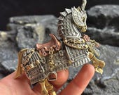 Heroic Steed Statue, Handcrafted Kinetic Sculpture, Magnetic Figurines, Desk Decor, Christmas Gift for Him