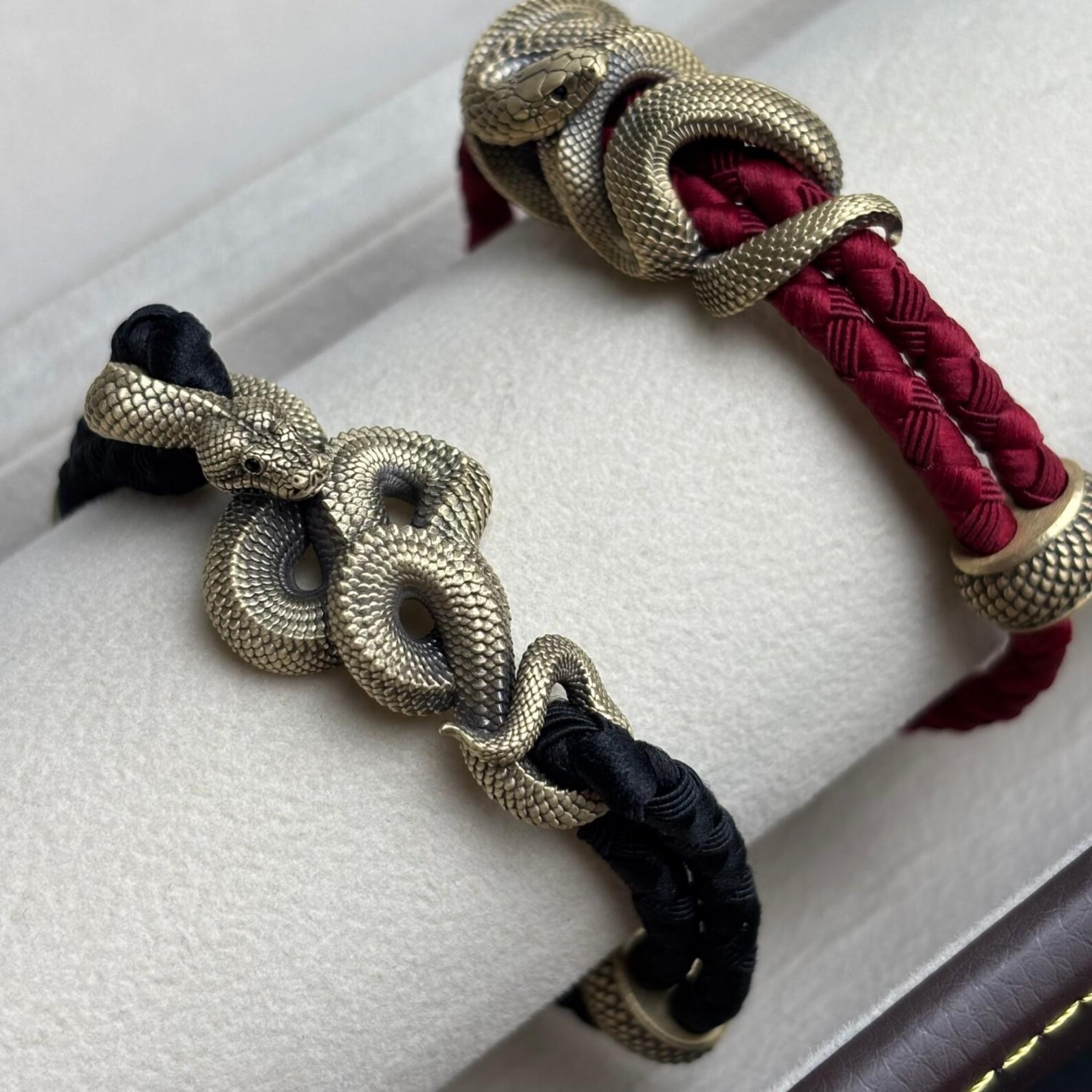 Talisman Rope Brass Tree Boa Rope Bracelet, Serpent Strength Talisman, Gift for Him ...