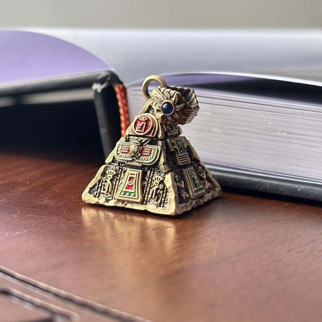 Oracle Pyramid Oracle Pyramid Pendant, Egyptian Rotatable Talisman Necklace, Mystic ...